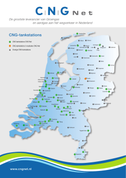 Kaart tanklocaties CNG Net