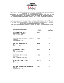 Wijnkaart 2014-15