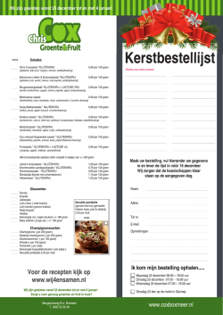 kerstbestellijst 2014 A4cox