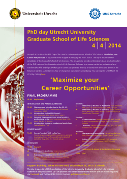 Invitation PhD Day April 4 2014