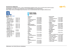 Download hier - Somfy Home Motion