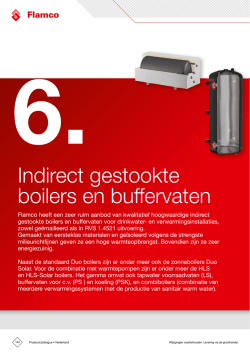 Indirect gestookte boilers en buffervaten
