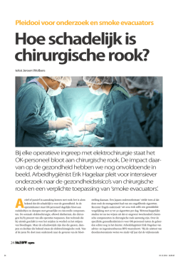 Hoe schadelijk is chirurgische rook?