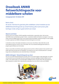 Draaiboek - ANWB Vrijwilligers