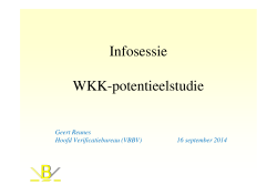 Infosessie WKK-potentieelstudie