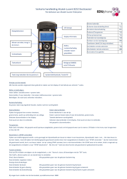 Verkorte handleiding Alcatel Mobile 300-400