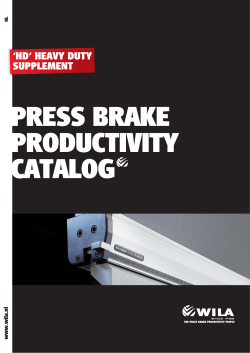 Press Brake Productivity HD Supplement
