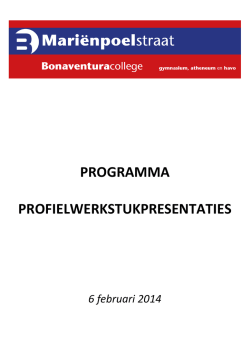Het programma (update 5 feb 22:00)