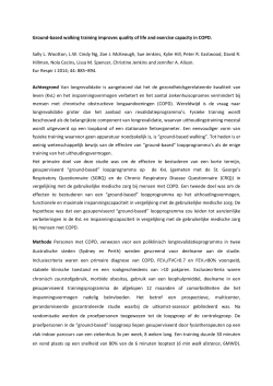 Ground-based walking training improves quality of life and