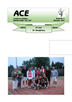 ACE 2014-5 - Tennisvereniging Musketiers