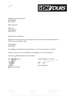 Opzeggingen en plattegrond