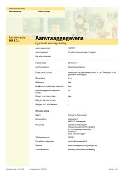 Ingediende aanvraagmelding Oudegein bossen