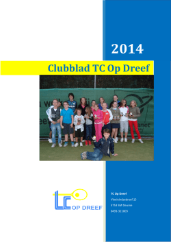 Clubblad TC Op Dreef 2014