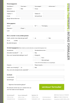 Intakeformulier PDF