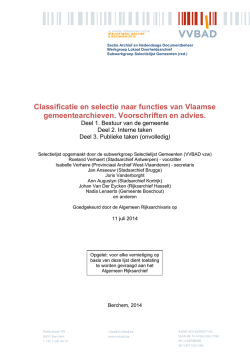 Inleiding selectielijst