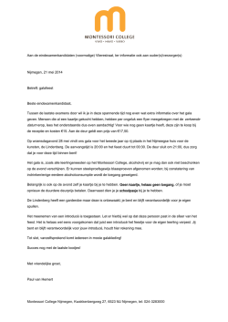 Montessori College Nijmegen, Kwakkenbergweg 27, 6523 MJ