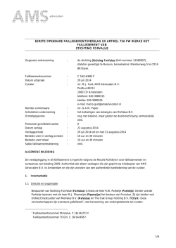 Verslag 1 - AMS Advocaten
