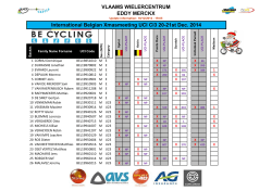 International Belgian Xmasmeeting UCI Cl3 20