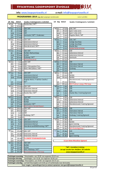 Download kalender - Loopsport Zwolle