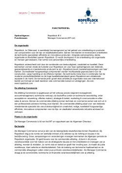 Manager Commercie (MT-Lid)