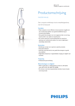 Product Familiy Leaflet: MASTER MHN-SE
