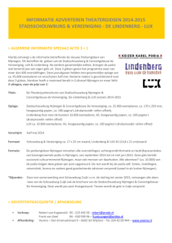 informatie adverteren theatergidsen 2014-2015