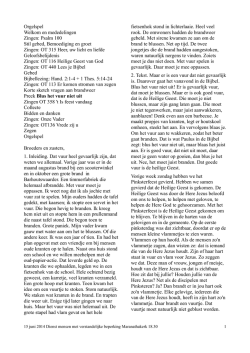 Hand. 2:1-4 + 1 Thes. 5:14-24
