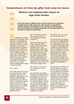 Artikel lezen - Tandtechnisch Magazine