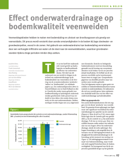 Effect onderwaterdrainage op bodemkwaliteit veenweiden
