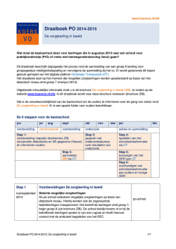 Draaiboek PO 2014-2015