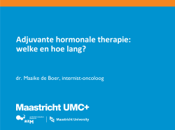 Dr. M. de Boer, medisch oncoloog, MUMC+, Maastricht