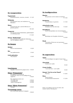 Download hier de actuele menukaart
