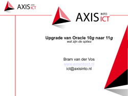 Upgrade van Oracle 10g naar 11g wat zijn de opties