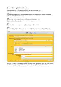 Installatie Klasse op OS X met Winebottler Gebruikte machine