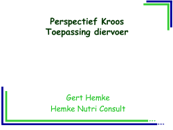 Symposium 8 april 2014: spreker4 Gert Hemke, Hemke Nutriconsult