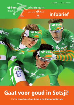 Informatiebrief, januari 2014
