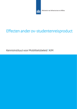 Effecten ander ov-studentenreisproduct