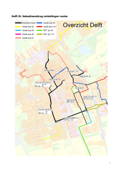 Delft St. Sebastiaansbrug omleidingen routes