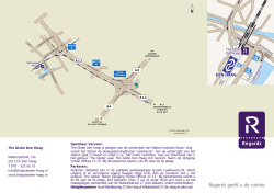 Routekaart - The Globe Den Haag