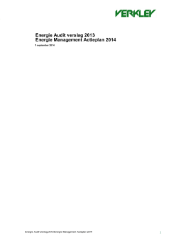 Energie Audit Verslag 2013 en plan 2014 17102014 def (2)