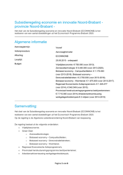 economie innovatie NB
