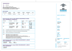 INHOUDSOPGAVE - Huibers Constructieadvies