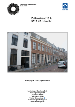 Zuilenstraat 15 A 3512 NB Utrecht
