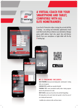 a virtual coach for your smartphone and tablet, compatible with all