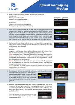 Gebruiksaanwijzing My-App - X
