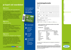 Je kaart vol voordelen!