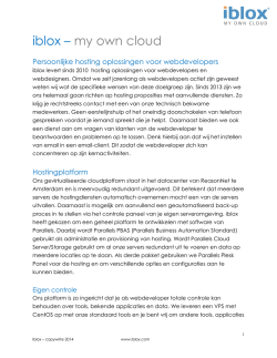 iblox &ndash; my own cloud