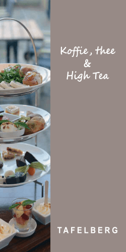 High Tea kaart