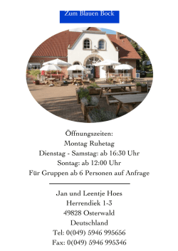 Landgasthof Camping Zum Blauen Bock