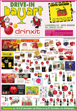 GRATIS GESCHENK - Dranken Bayart